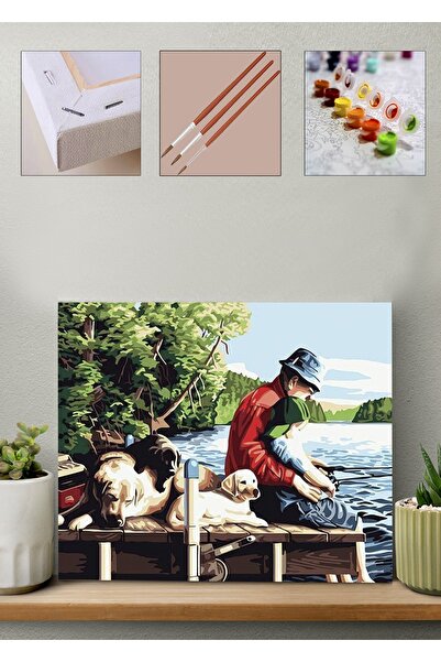 Carmen Sayılarla Boyama Seti - Iskele 40x50cm