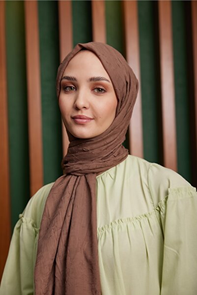 Julia Lauren شال نسائي من الخيزران باللون البني التركي - 16