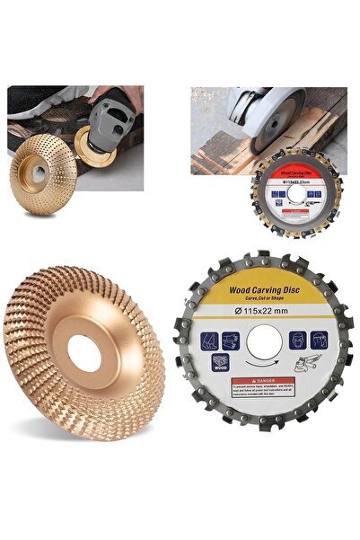 Depolife Ahşap Törpü Eğe Disk Ve Zincirli Testere Oval Oyma Açılı Taşlama Aşındırma Oyma Şekillendirme Seti