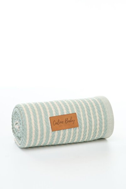 Caline Baby ضفيرة شعر بيبي بيكيه أخضر مقاس 110×90 سم