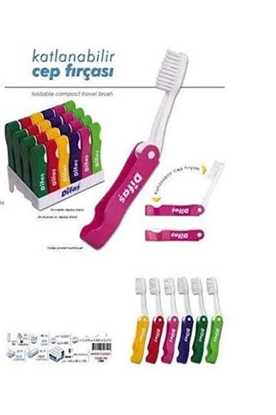 ÇEÇEN HOME 2 Pieces Folding Travel Toothbrush