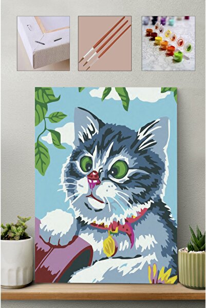 Carmen Sayılarla Boyama Seti - Maviş Kedi