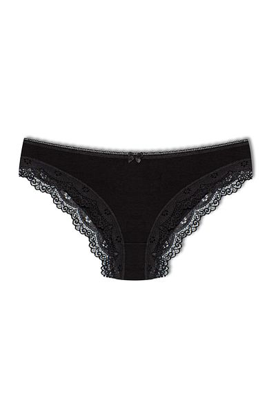HNX Lace Black Elegant Rubber Panties