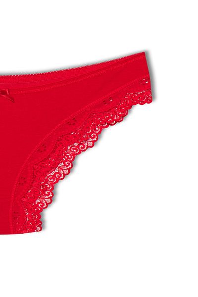 HNX Lace Red Elegant Rubber Panties