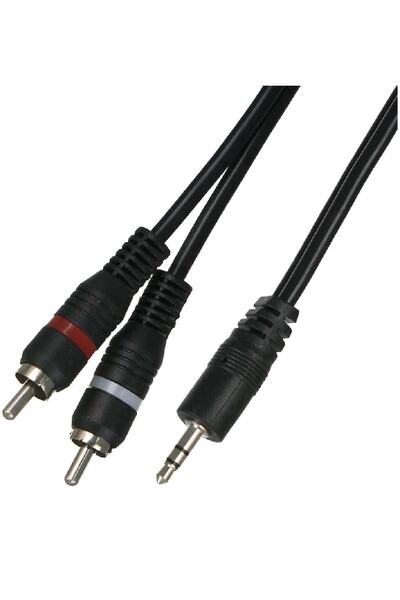 Alfais 4794s 3.5mm Stereo To 2rca Aux Ses Kulaklık Çevirici Kablosu (1.8 Metre)
