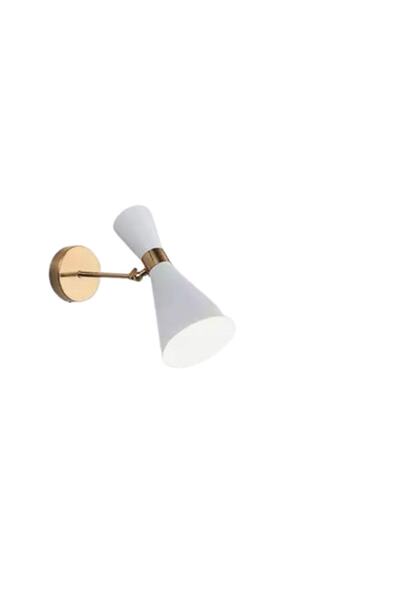 Rsylight Retro Metal Rustik Hareketli Dekoratif Beyaz Vintage Duvar Aplik