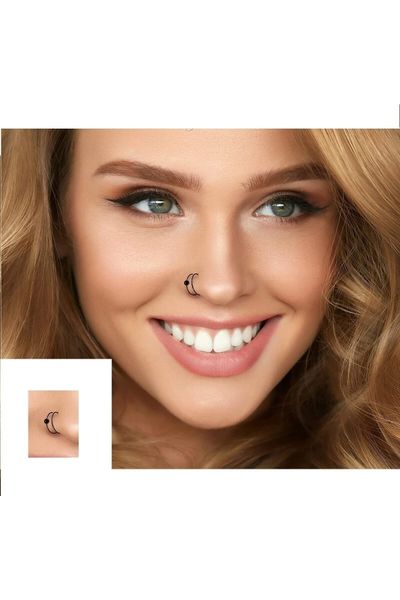 Forbidden Body Surgical Steel Hinged Nose Ring Hoop 14G 16G 18G, Silver/Gold/Rose  Gold/Rainbow/Black (Sold Individually) - Forbidden Body Jewelry