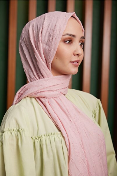 Julia Lauren Kadın Bambu Kraş Şal Şeker Pembe - 20