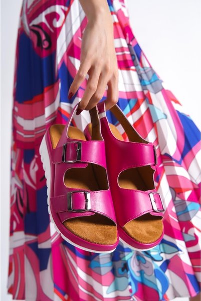 Taran Agnes Double Buckle Comfort Sandals