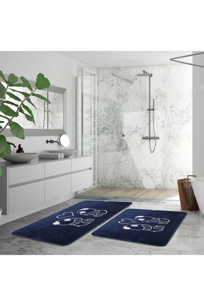 Veldena Σετ χαλάκια μπάνιου Panda Pattern 2 τεμαχίων (50Χ80)