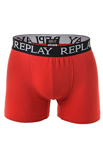 Replay Herren Boxershorts, 3er Pack - Unterhosen, Baumwolle, Logo, einfarbig