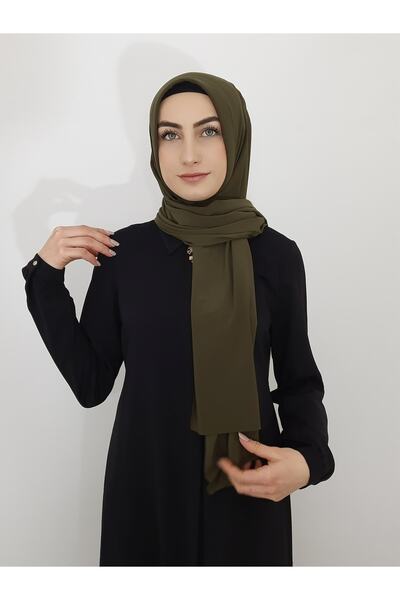 Ayselcehobi Hazır Pratık Şal Sandy Kumas Haki Renk