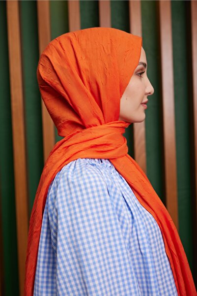 Julia Lauren Kadın Bambu Kraş Şal Turuncu - 22