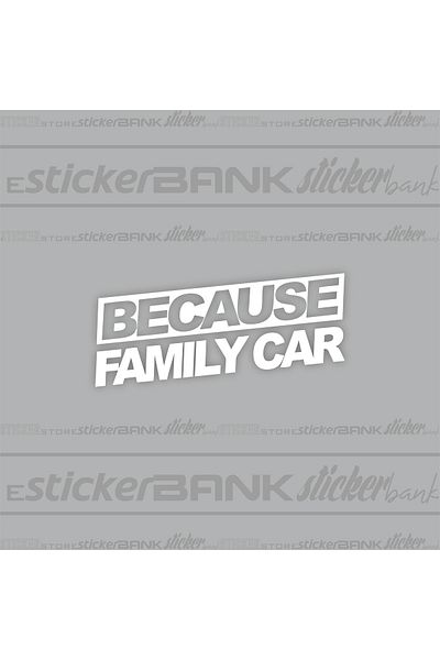 Sticker Bank ملصق سيارة - تصميم سيارة عائلية