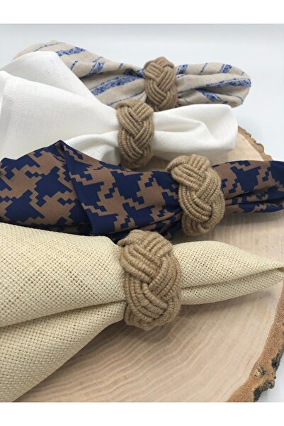 KATMERTEKS 12 Pieces Natural Jute Napkin Ring Ring Wicker Model