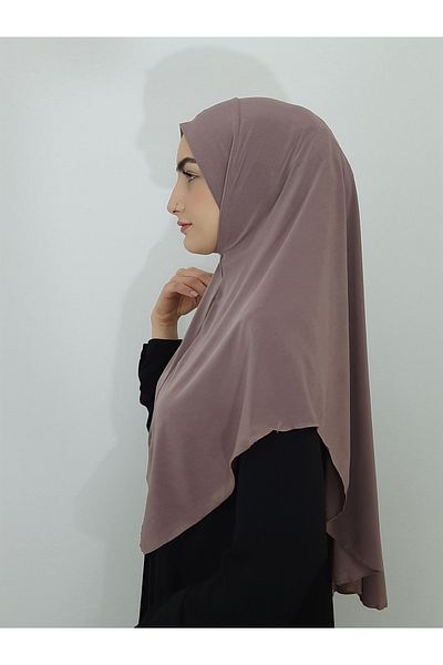 nazenin export Camel Color Prayer Cloth - Khımar and Large Scarf Ready, Suitable for Hajj and Umrah
