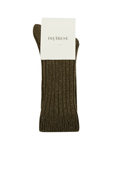 Dıvarese Haki Kadın Çorap