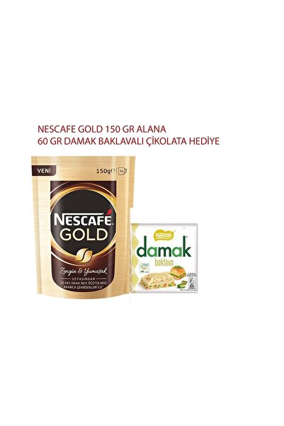 Nescafe Nestle Gold 150 Gr+ Damak Baklavalı Çikolata 80 Gr