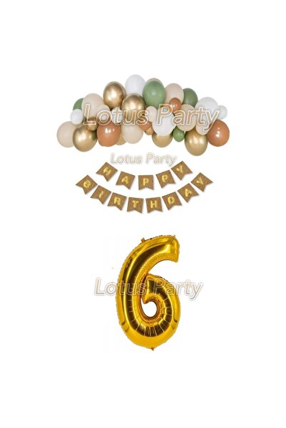 LOTUS PARTY مجموعة سلسلة بالونات تحت عنوان سفاري لعمر 6 سنوات (50 بالونة - كت...