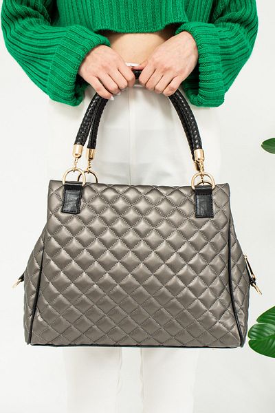 mıchael polo Quilted 3 Compartment Shoulder and Shoulder Bag