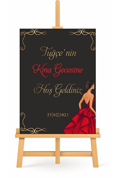 Partini Tasarlat Kişiye Özel Hoşgeldiniz Karşılama Panosu -