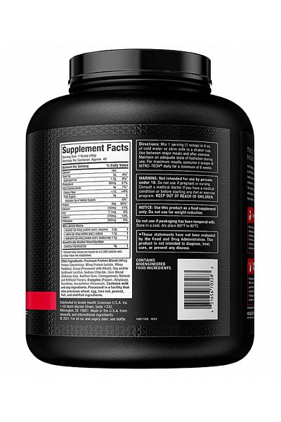 MUSCLETECH Nitro-Tech Whey Protein 1814 - Cookie Flavored, 1 Gr