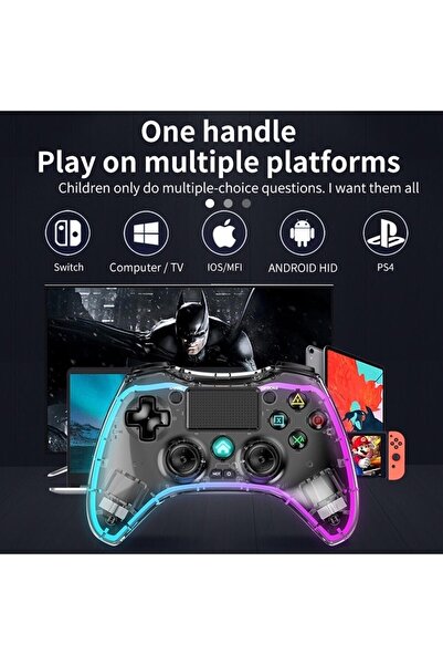 M90 Wireless Gaming Controller Kablosuz Gamepad Telefon/android/ıos/pc/ps4/tv Box Uyumlu Oyun Kolu