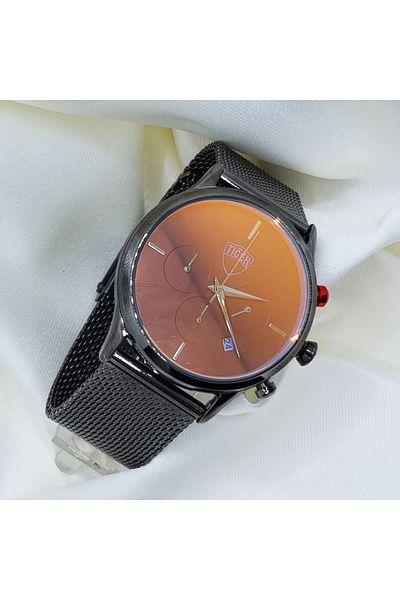 Tiger Original Steel Mesh Cord Function Men's Wristwatch (TURKEY OFFICIAL DISTRIBUTOR GUARANTEED)