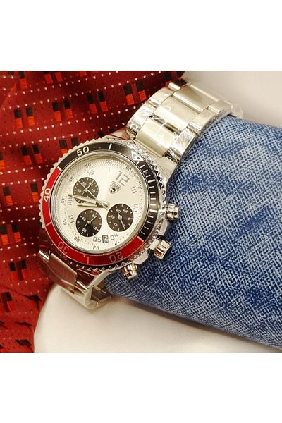 Tiger Original Steel Double Color Dial Function Men's Wristwatch (TURKEY OFFICIAL DISTRIBUTOR GUARANTEED)