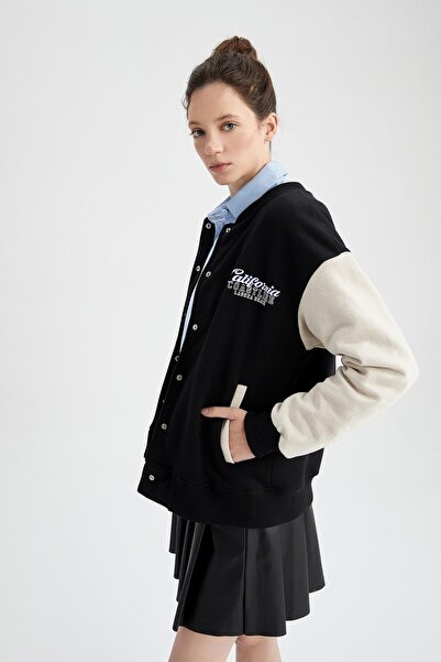 DeFacto Baskılı Bomber Ceket