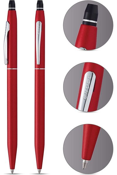 Cross Red Click Ballpoint Pen - Modern Style