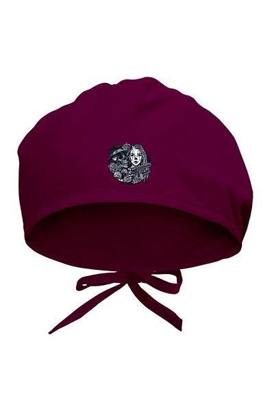 Tasarım Trend Black and White Skull Design Surgical Cap