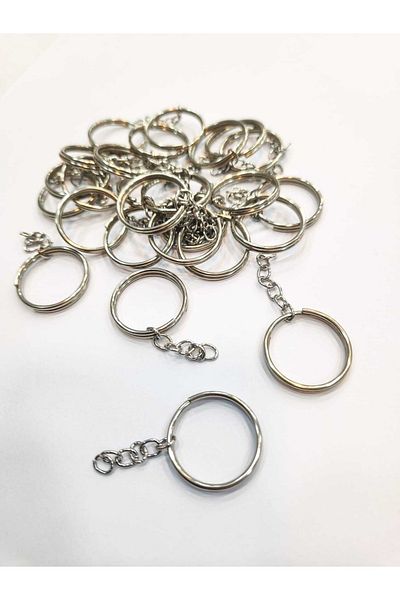 Yüksel Boncuk Chained Keychain Ring (100 Pieces)
