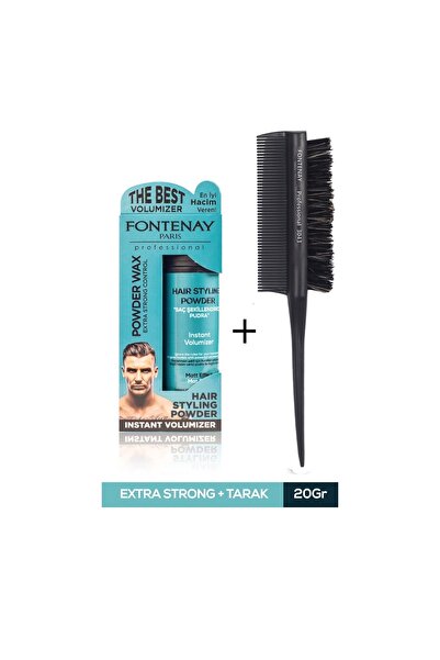Fontenay Saç Şekillendirici Pudra Toz Wax Mat Effect Profesyonel Topuz Fırças...