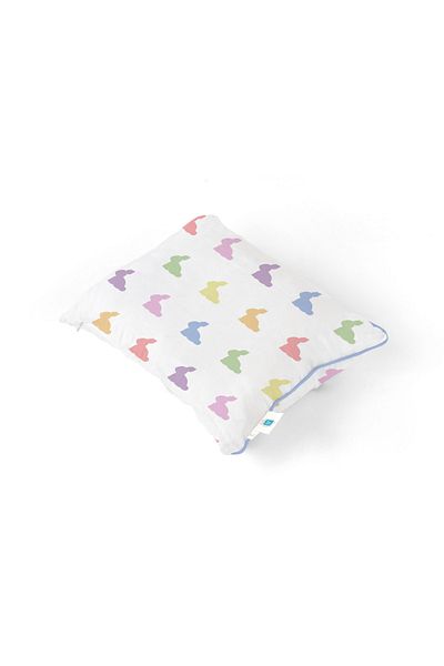 DEUX LAPINS Multicolored Rainbow Lapin Baby Pillow 100% Cotton and Muslin