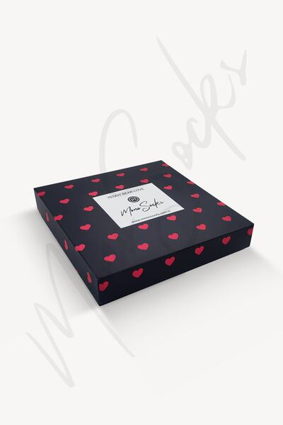 Mono Socks Hediye Kutulu 4'lü Teddy Bear Sevgililer Günü Çorabı