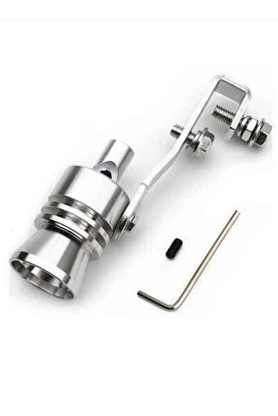 Universal Egzoz Islık Aparatı Egzoz Ucu Turbo Sesi Large 29 Mm Krom