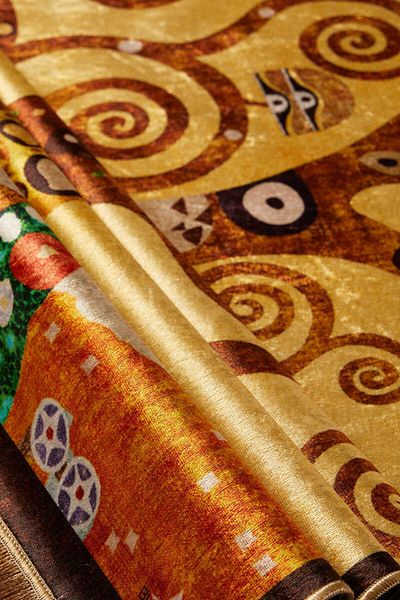 Bursa İpek Yellow Velvet Rug Prayer Rug
