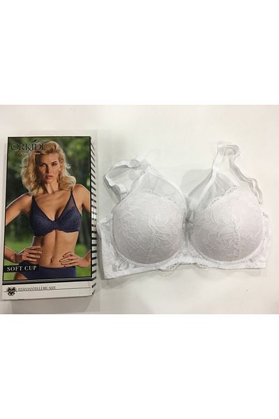 Orkide 8250 Large Size Soft Cup Lace Bra