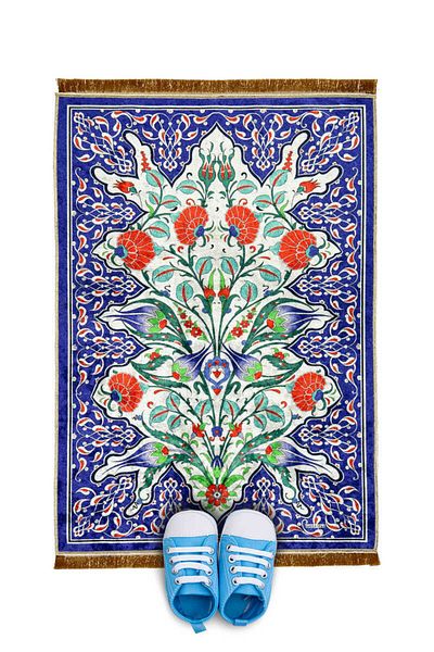 Bursa İpek Saks Velvet Children's Prayer Rug