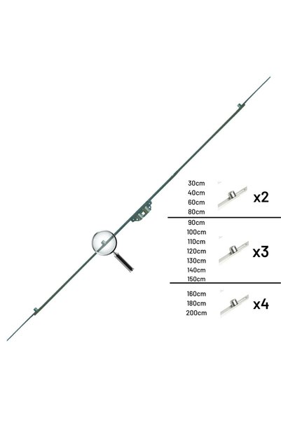 Schamiller Premium Tek Açılım Pencere Ispanyolet 15 Eksen 40cm