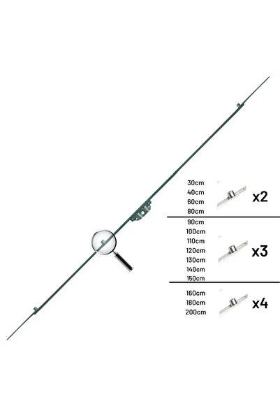 Schamiller Premium Tek Açılım Pvc Pencere Ispanyolet 15 Eksen 80cm