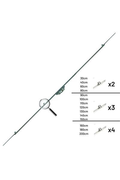 Schamiller Premium Tek Açılım Ispanyolet 15 Eksen 150cm