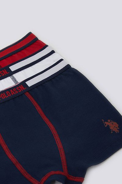 U.S. Polo Assn. Boy, Licensed, Uspa, Cotton 3-Piece Boxers