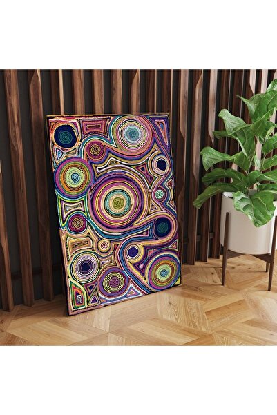RUGSMODERN Kanvas Tablo Soyut Desen Çok Renkli 936