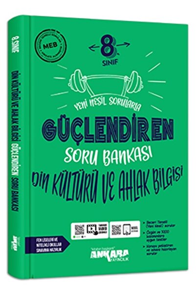 Ankara Yayınevi 8. Sınıf Din Kültürü Ve Ahlak Bilgisi Güçlendiren Soru Bankas...