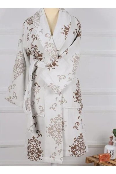 Özdilek Бански халат Emily Velvet - размер L, цвят Coffee Shalaka