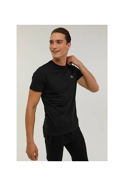lumberjack Μπλουζάκι Basic C λαιμόκοψη Μαύρο 101349563 M-ct102