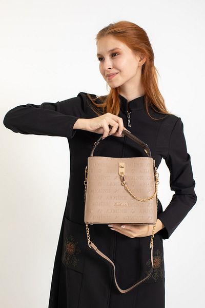 Armine 222 Laser Women's Shoulder and Hand Bag - Mink
