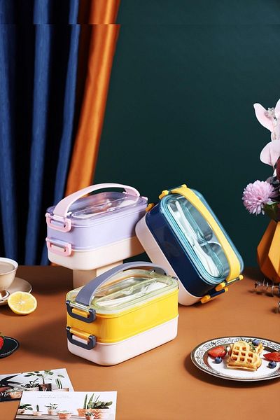 Vagonlife Bento Lunch Box New Generation Lunch Box Portable Lunch Box Steel for Office-School Ff462
